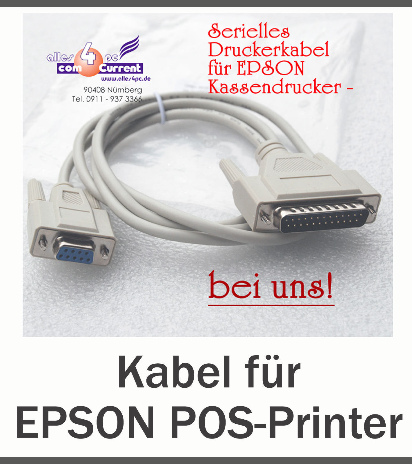 Epson Bondrucker Drucker 3 Pin BUCHSE Lötversion Neu KEIN NETZTEIL 
