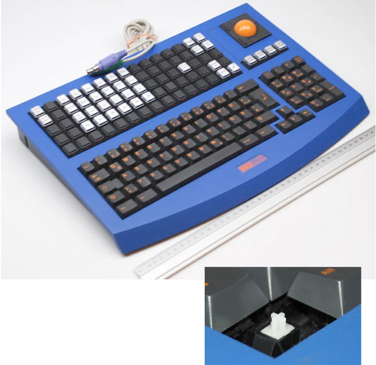 Skidata KC X50 BK PS/2 Tastatut mit Trackball Cherry mechan. Tasten