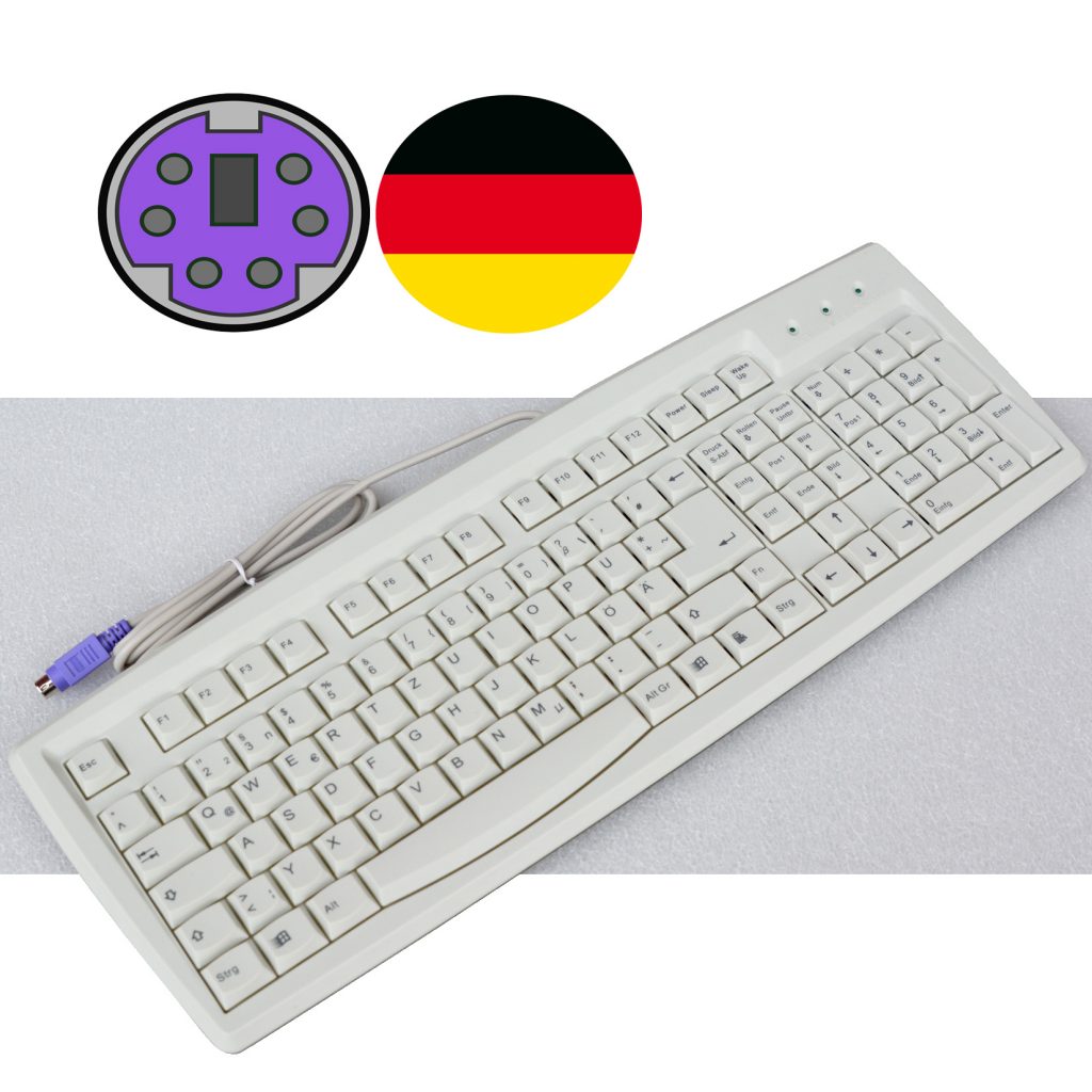 ENJOY EVERY TOUCH PS/2 TASTATUR KEYBOARD DEUTSCH QWERTZ WIN DOS 95 98 ...