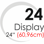 Displays 24" (60,96cm)