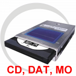 Vintage Optical Drives, DAT, MO