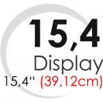 Displays 15,4" (39,14cm)