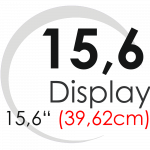 Displays 15,6" (39,62cm)