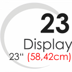 Displays 23" (58,42cm)